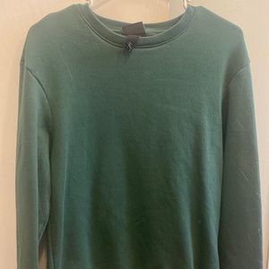 plain green crewneck